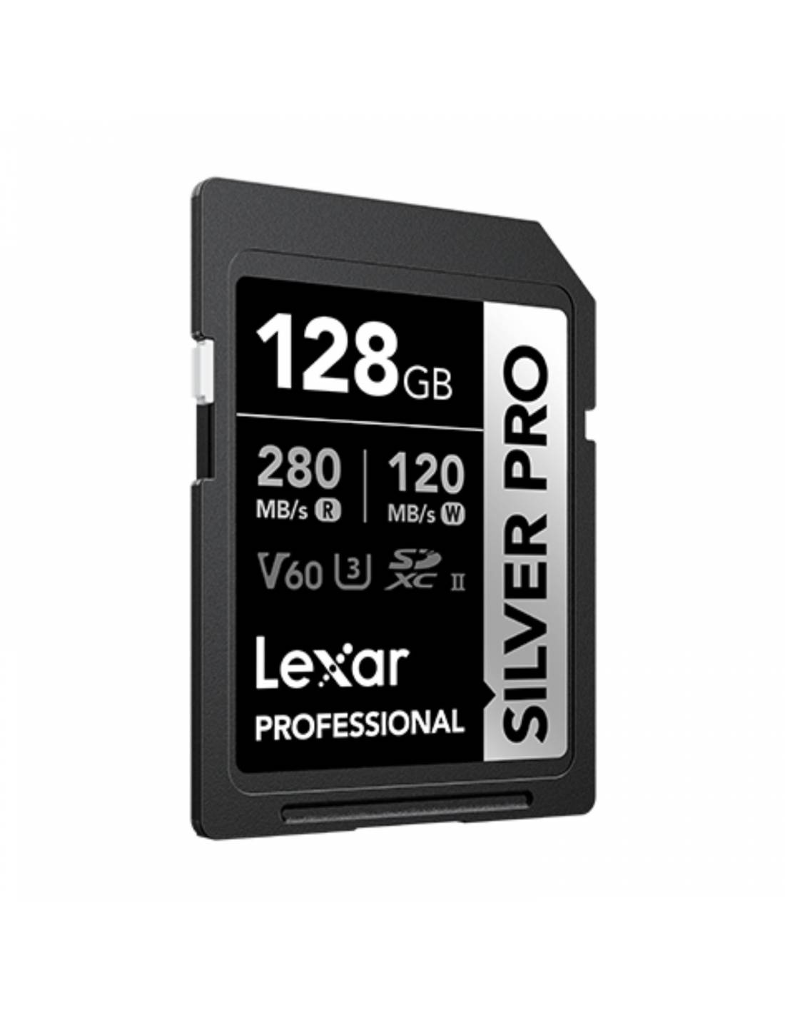 Mem lexar 128GB SDXC UHS-II 280/120V60 4K SILVER PRO /31280 - Imagen 2